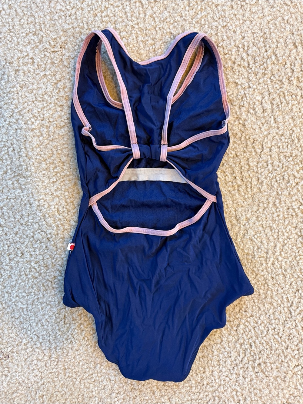 Navy yumiko with Pink Trim - Picture 2 of 2